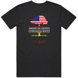American Grown With Lithuanian Roots Unisex Cotton Tee Classic T Shirt