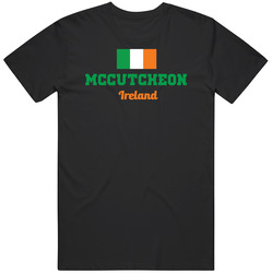 Mccutcheon Ireland Flag Custom Irish Last Name St Patricks Day Unisex Cotton Tee Classic T Shirt