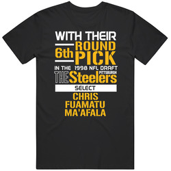 Chris Fuamatu Ma'afala 1998 6th Round Rb Running Back Utah Pittsburgh Football Draft Unisex Cotton Tee Classic T Shirt