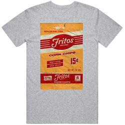 Fritos Original Corn Chip Frito Lays Bag Brand Snack Food Logo Raglan Unisex Cotton Tee Classic T Shirt