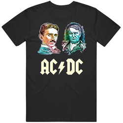 Ac Dc Color Black Unisex Cotton Tee Classic T Shirt
