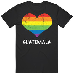 I Love Guatemala Pride Heart Gay Lesbian Lgbtq Unisex Cotton Tee Classic T Shirt