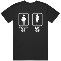 Your Girlfriend Vs My Girlfriend Unisex Cotton Tee Classic T Shirt