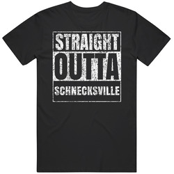 Straight Outta Schnecksville Distressed Look City Grunge Cool Unisex Cotton Tee Classic T Shirt
