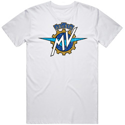 Agusta Mv Automobile Car Truck Motorcycle Auto Parts Cool Distressed Style Brand Logo Emblem Unisex Cotton Tee Classic T Shirt