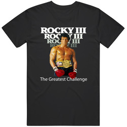 Rocky Iii Rocky Balboa Black Unisex Cotton Tee Classic T Shirt