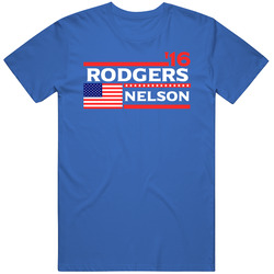 Rodgers Nelson Green Bay For President 2016 Football Election Parody Unisex Cotton Tee Classic T Shirt