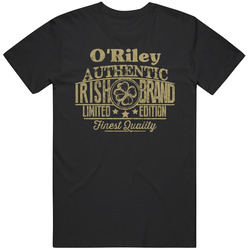 O'riley Authentic Irish Brand Custom Name Logo St Patricks Day Party Unisex Cotton Tee Classic T Shirt
