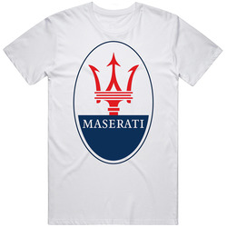 Maserati Unisex Cotton Tee Classic T Shirt