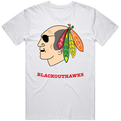 Funny Blackouthawks Blackhawks Hockey Logo Nhl Unisex Cotton Tee Classic T Shirt