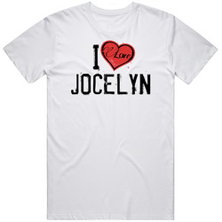Jocelyn Love Heart Cool Trending Custom Name Valentines Gift Unisex Cotton Tee Classic T Shirt