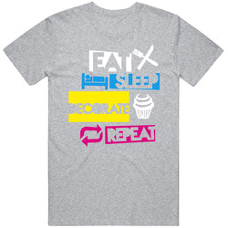 Eat Sleep Decorate Repeat Baking Funny Unisex Cotton Tee Classic T Shirt