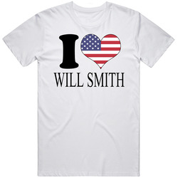 I Love Will Smith Celebrity Singer Actor Unisex Cotton Tee Classic T Shirt