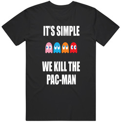 Batman T Shirt Movie Pacman It's Simple We Kill The Pacman Funny Parody Graphic Unisex Apparel Tee Unisex Cotton Tee Classic T Shirt