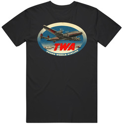 Twa Airlines Vintage  Poaek Unisex Cotton Tee Classic T Shirt