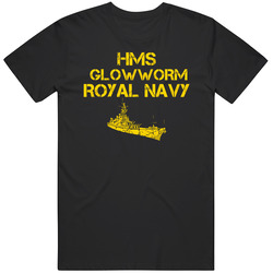 Hms Glowworm Royal Navy Crew Unisex Cotton Tee Classic T Shirt