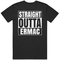 Straight Outta Ermac Favorite Video Game Character Cool Parody T Shirt Distressed Unisex Cotton Tee Classic T Shirt