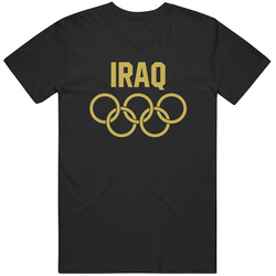 Team Iraq Olympic Games Rings Logo Country Support Unisex Cotton Tee Classic T Shirt