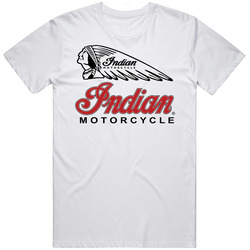 Indian 8 Putih Unisex Cotton Tee Classic T Shirt