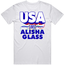 Usa Loves Alisha Glass Volleyball Olympics Unisex Cotton Tee Classic T Shirt