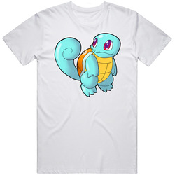 Pokemon - Squirtle - White Unisex Cotton Tee Classic T Shirt