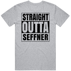Straight Outta Seffner Florida City Grunge Parody Baseball Raglan Unisex Cotton Tee Classic T Shirt
