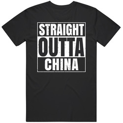 Straight Outta China Country World Compton Parody Unisex Cotton Tee Classic T Shirt
