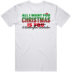 All I Want For Christmas Is A Lamborghini Aventador Car Lover Heart Unisex Cotton Tee Classic T Shirt