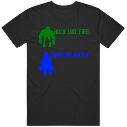 Hulk Like Fire Thor Like Water Thor Ragnarok Marvel Movie Super Hero Unisex Cotton Tee Classic T Shirt