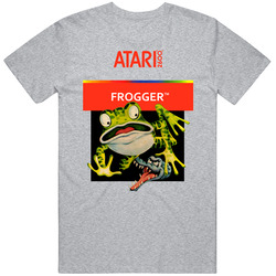 Atari 2600 Classic Frogger Adventure Arcade Video Game Cover Unisex Cotton Tee Classic T Shirt