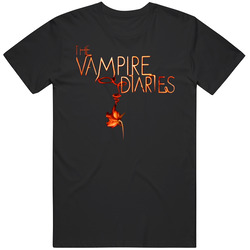 Chin The-vampire-diaries-logo 90dkdtty Unisex Cotton Tee Classic T Shirt