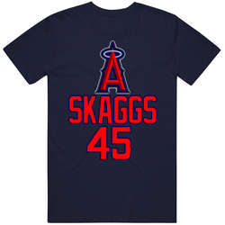 Tyler Skaggs 45 Los Angeles Baseball  Rip Unisex Cotton Tee Classic T Shirt