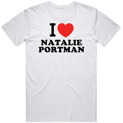 I Heart Natalie Portman Action Movie Star Actor Fan Unisex Cotton Tee Classic T Shirt