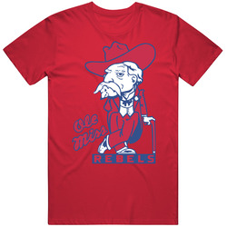Rebel Man Mascot Ole Miss Sports Unisex Cotton Tee Classic T Shirt