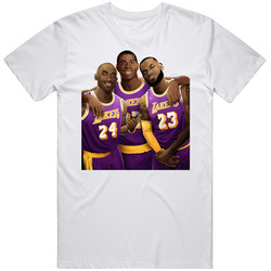 Los Angeles Basketball Legends Lebron James Kobe Bryant Magic Sports Unisex Cotton Tee Classic T Shirt