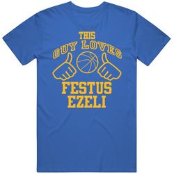Festus Ezeli This Guy Loves Heart Golden State Basketball Unisex Cotton Tee Classic T Shirt