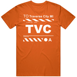 Flight To Traverse City Mi Tvc Airport Ticket Unisex Cotton Tee Classic T Shirt