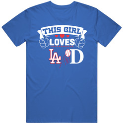 This Girl Loves The La D Dodgers Unisex Cotton Tee Classic T Shirt