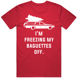 Freezing Baguettes Off Christmas Vacation Unisex Cotton Tee Classic T Shirt