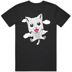 Aye Sir! Fairy Tail: Happy T Shirt Cute Happy Flying Cat Xsm-6xl Tee Unisex Cotton Tee Classic T Shirt