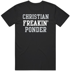 Christian Freakin' Ponder Oakland Football Player Cool Fan Unisex Cotton Tee Classic T Shirt