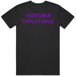Adorable Deplorable (purple) Unisex Cotton Tee Classic T Shirt