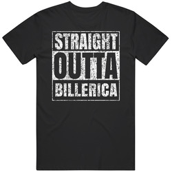 Straight Outta Billerica Distressed Look City Grunge Cool Unisex Cotton Tee Classic T Shirt