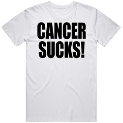 Cancer Support Men's White Unisex Cotton Tee Classic T Shirt