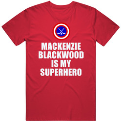 Mackenzie Blackwood Is My Superhero New Jersey Hockey Fan Gift Unisex Cotton Tee Classic T Shirt