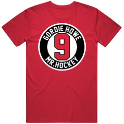 Mr Hockey Gordie Howe Number 9 Detroit Hockey Legend Fan Unisex Cotton Tee Classic T Shirt