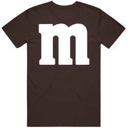 M&m Chocolate Logo Brown Halloween Costume Unisex Cotton Tee Classic T Shirt
