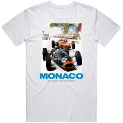 Monaco Grand Prix, T-shirt, 1967, Retro, Racing, Automotive, Le Mans Unisex Cotton Tee Classic T Shirt