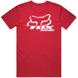 Fox Racers Men's Red Unisex Cotton Tee Classic T Shirt