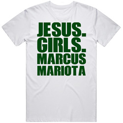 Jesus Girls Marcus Mariota Oregon Ducks Football Unisex Cotton Tee Classic T Shirt